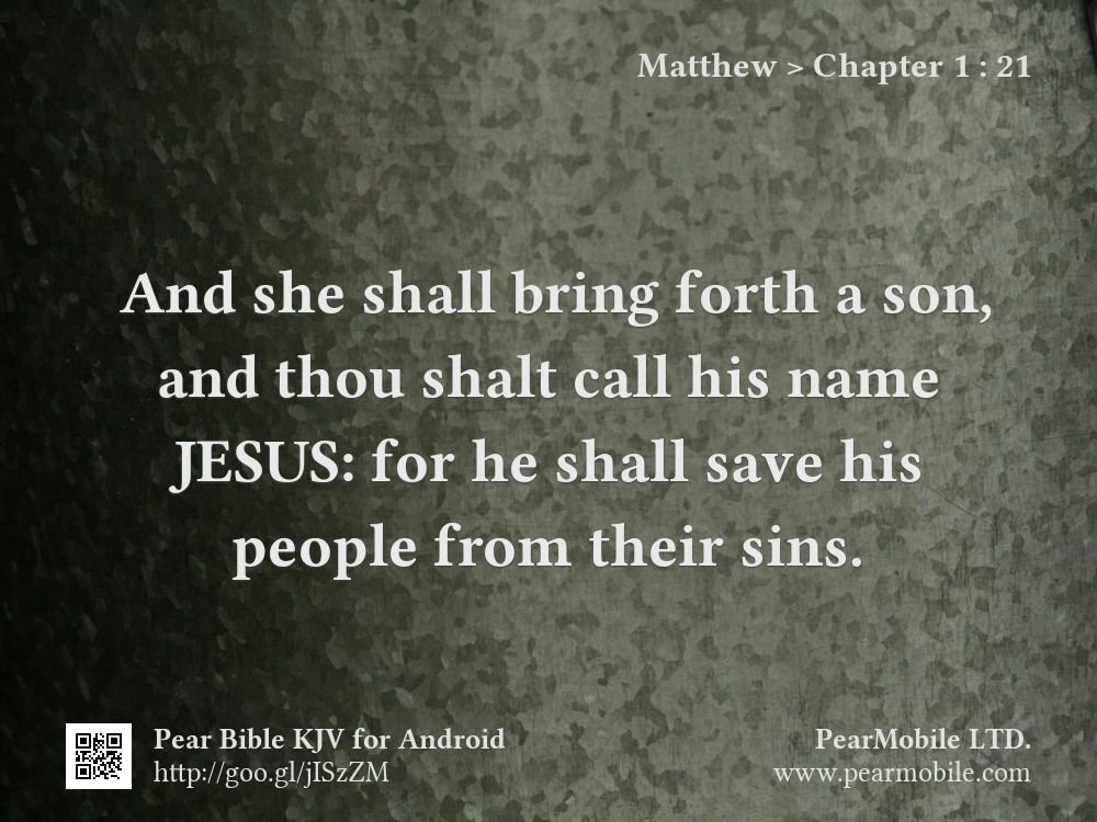 Matthew, Chapter 1:21